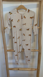 Horses Small Ribbed Zip Romper