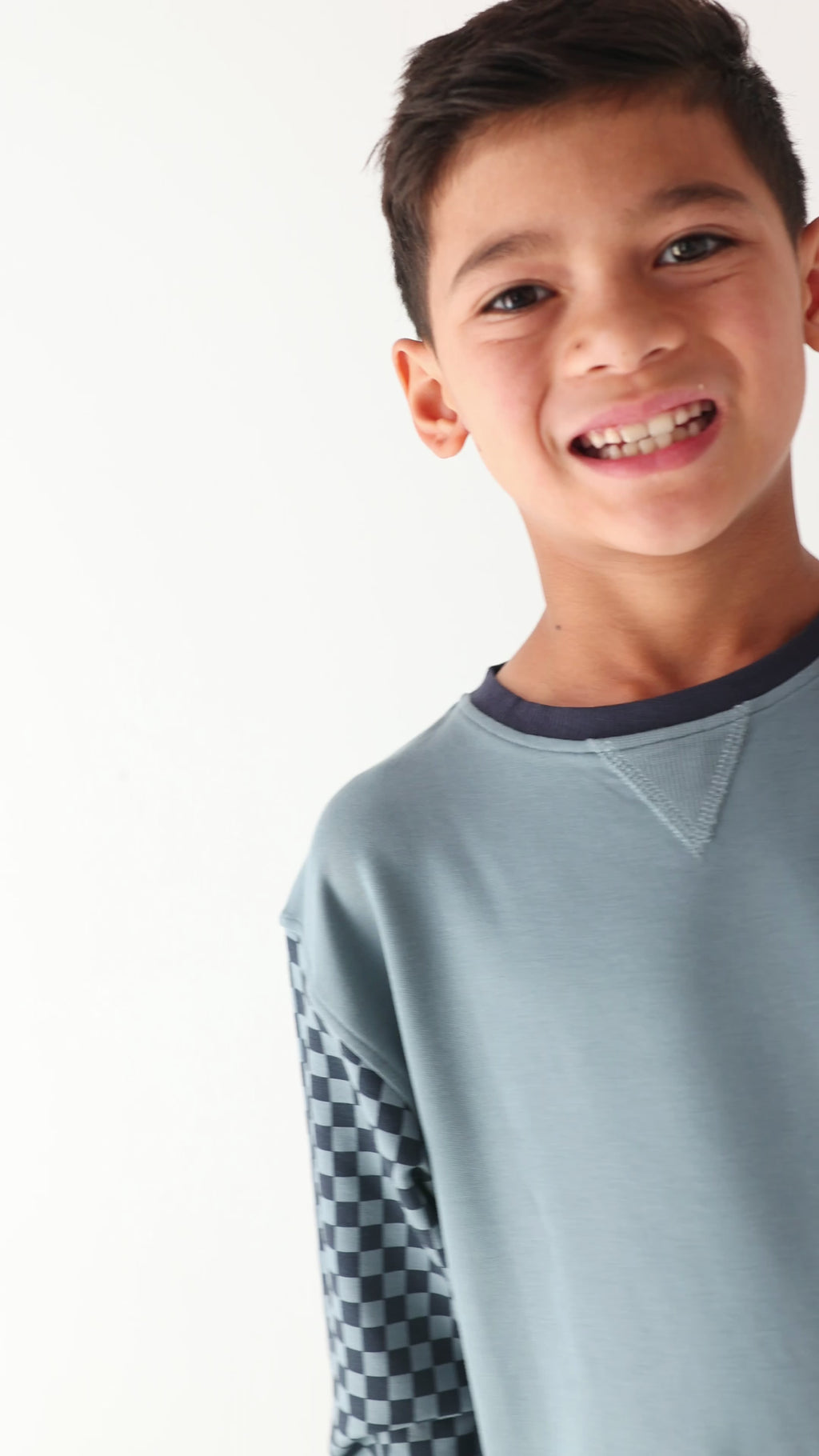 Slate Blue Start Your Engines Bamboo French Terry Pullover