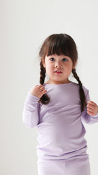 Lavender Small Ribbed Two-Piece Set