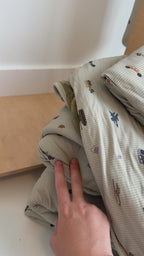 Military Small Ribbed Toddler Blanket