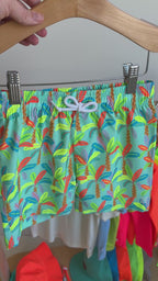 Neon Palm Trees Swim Trunks