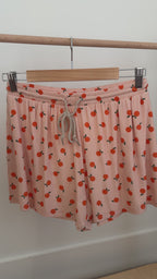 Oranges Small Ribbed Women's Shorts Set