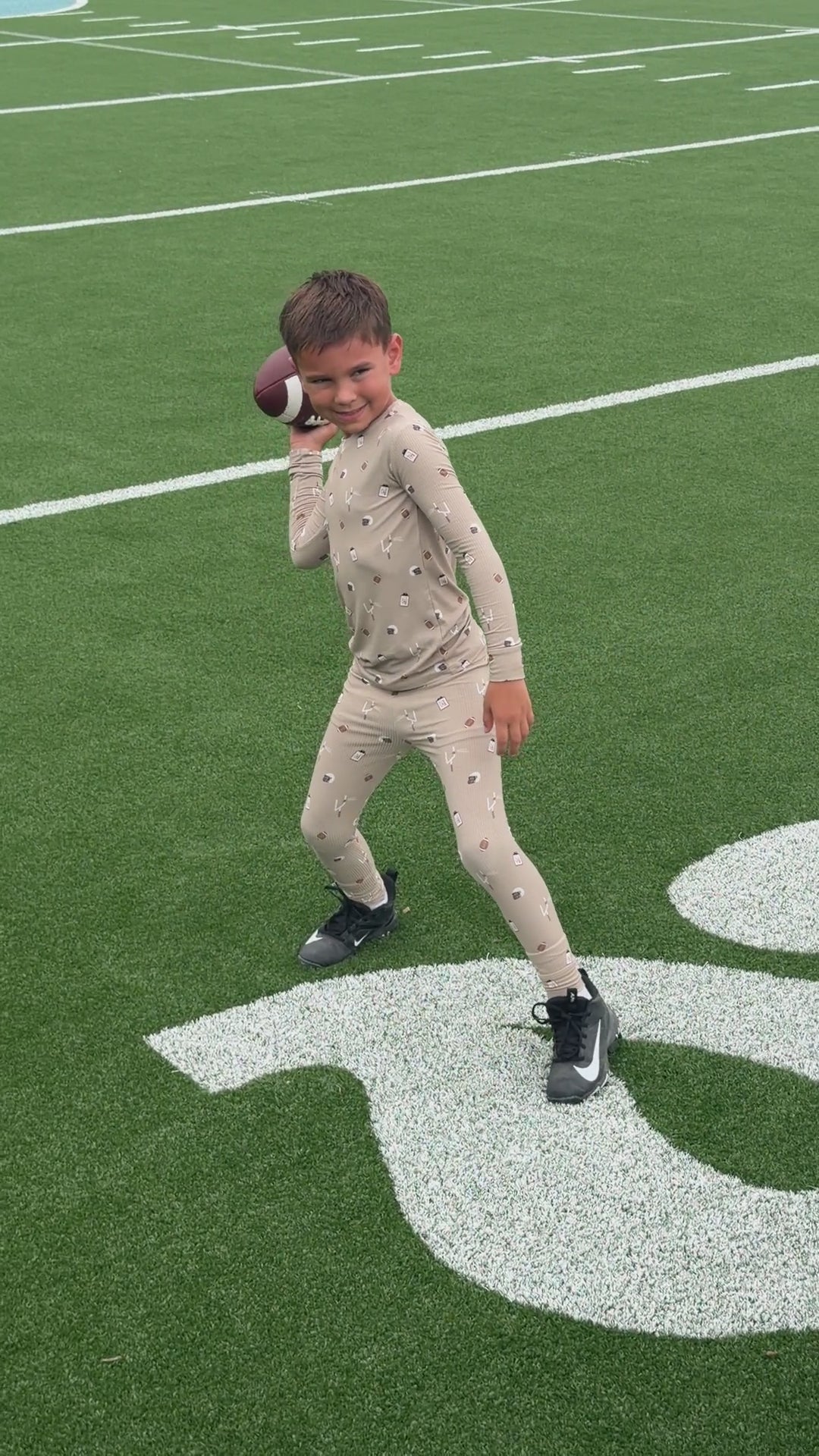 Football Small Ribbed Two-Piece Set