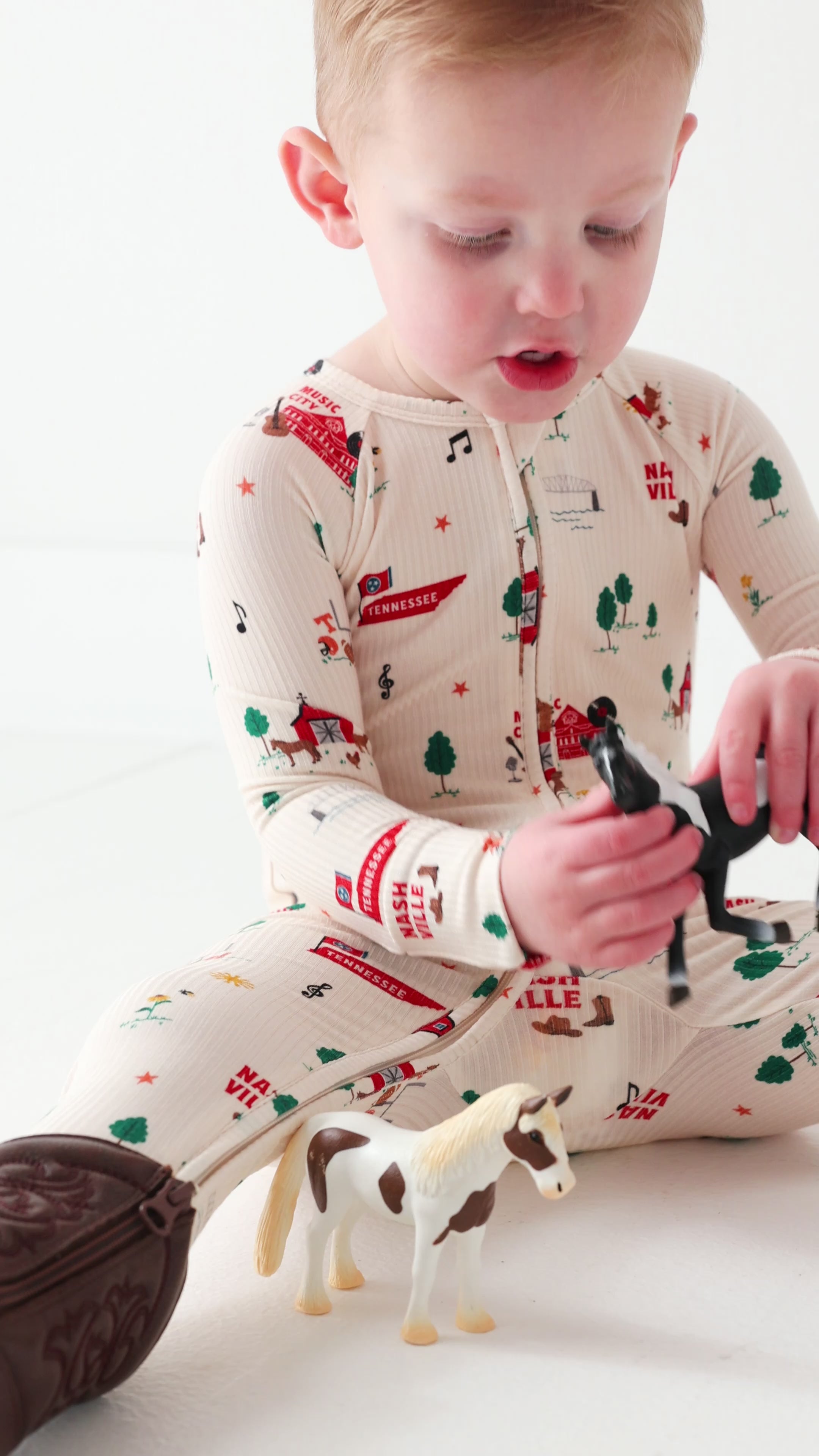 Music City Tennessee Small Ribbed Zip Romper