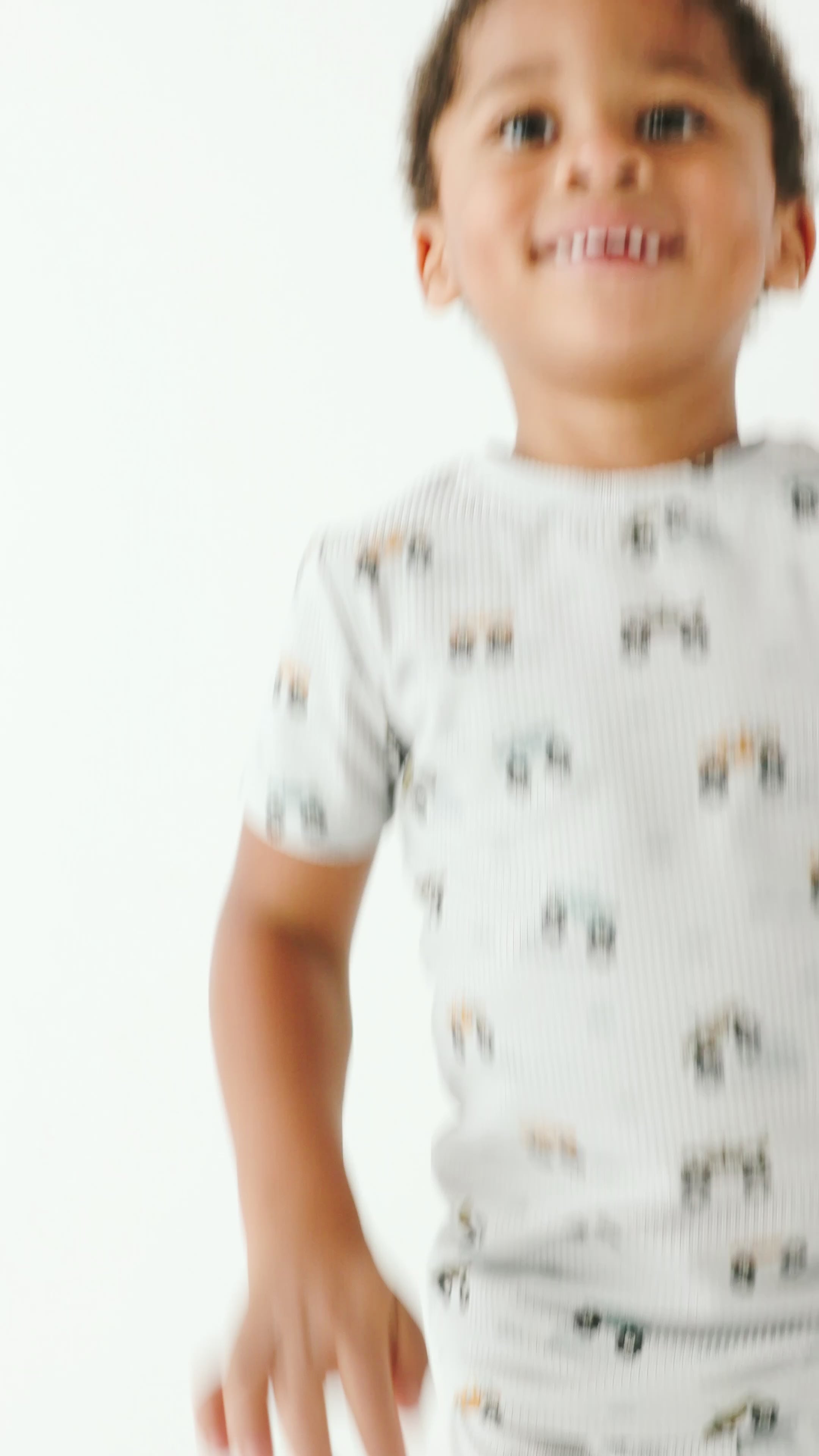 Monster Trucks Small Ribbed Shorts Two-Piece Set