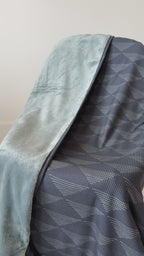 Triangles Small Ribbed Toddler Blanket