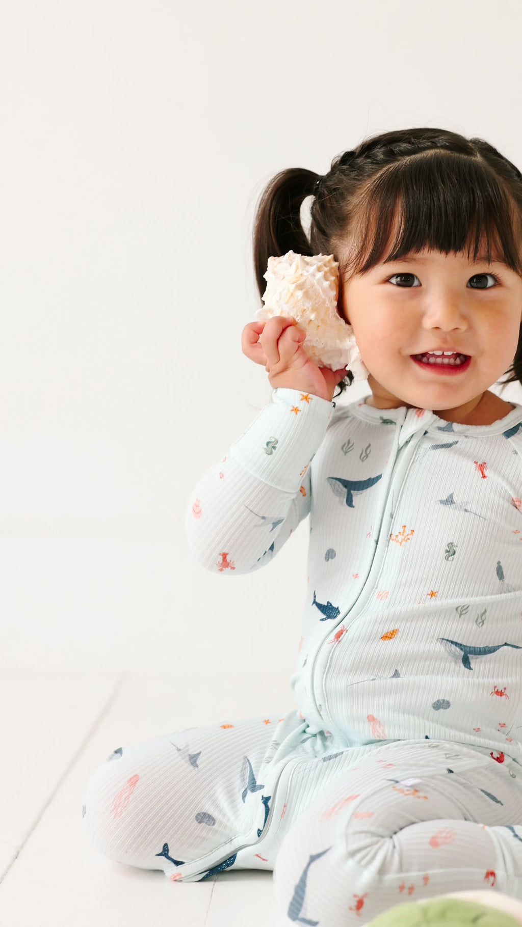 Under The Sea Small Ribbed Zip Romper