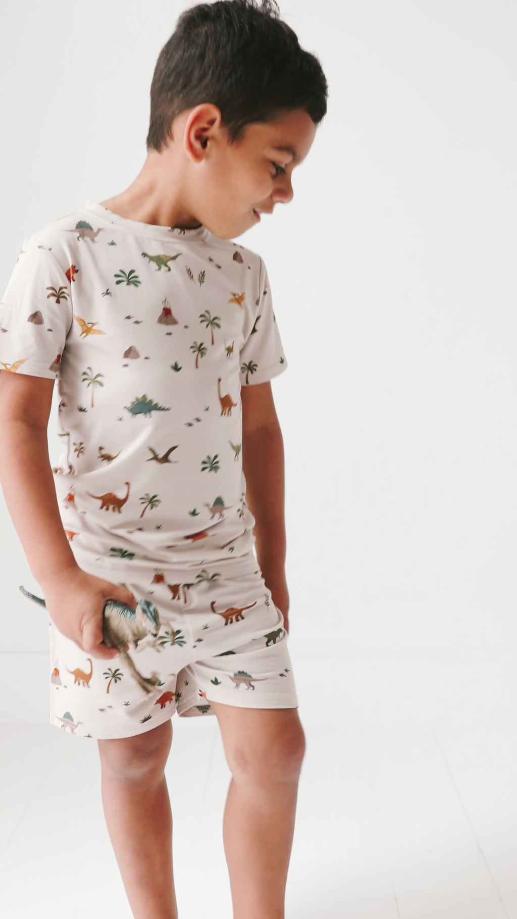Prehistoric Dinosaurs Shorts Two-Piece Set