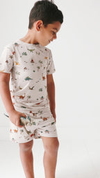 Prehistoric Dinosaurs Shorts Two-Piece Set