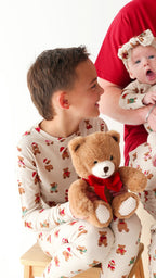 Teddy Bear Small Ribbed Zip Romper
