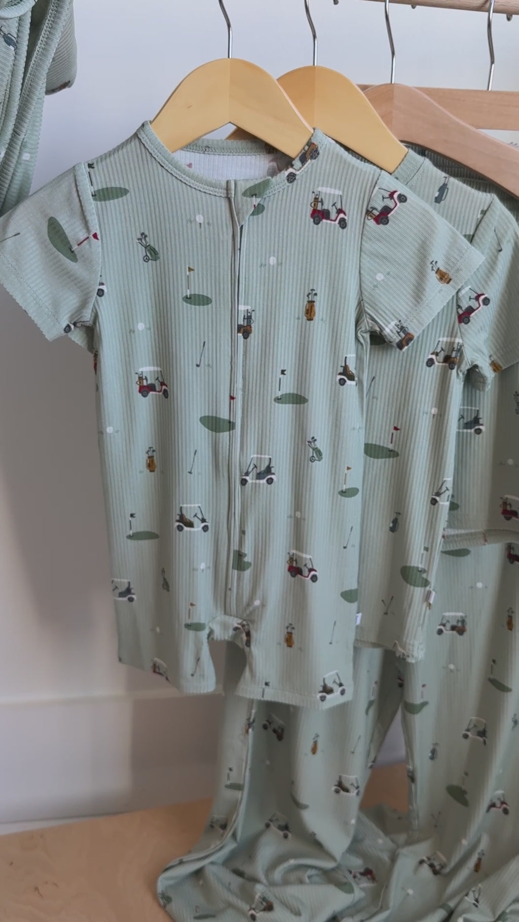 Golf Small Ribbed Summer Zip Romper