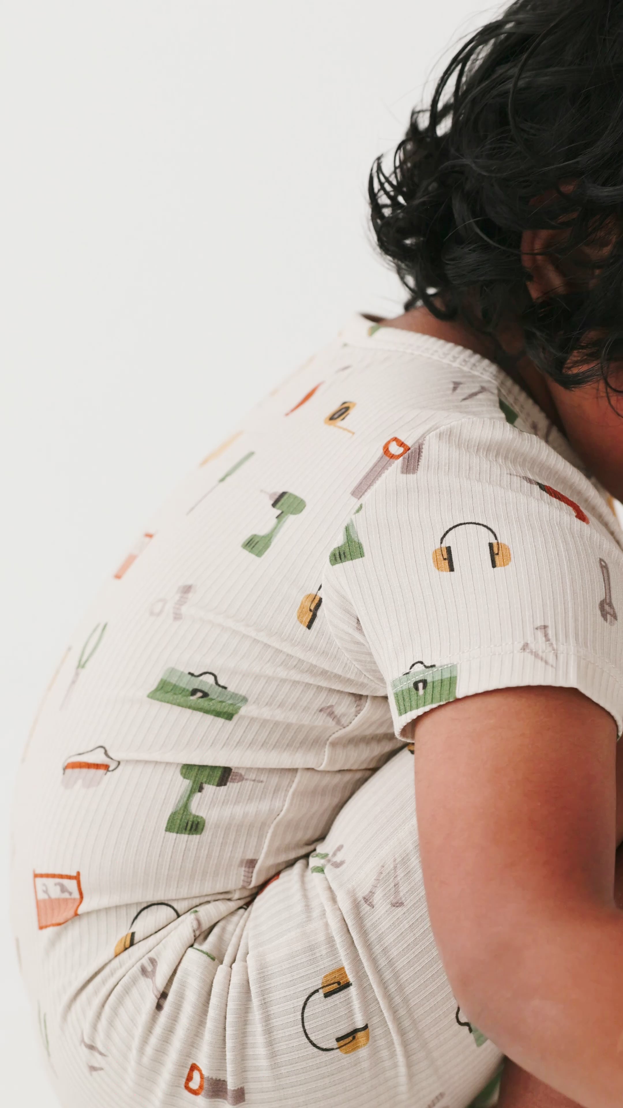 Tool Time Small Ribbed Summer Zip Romper