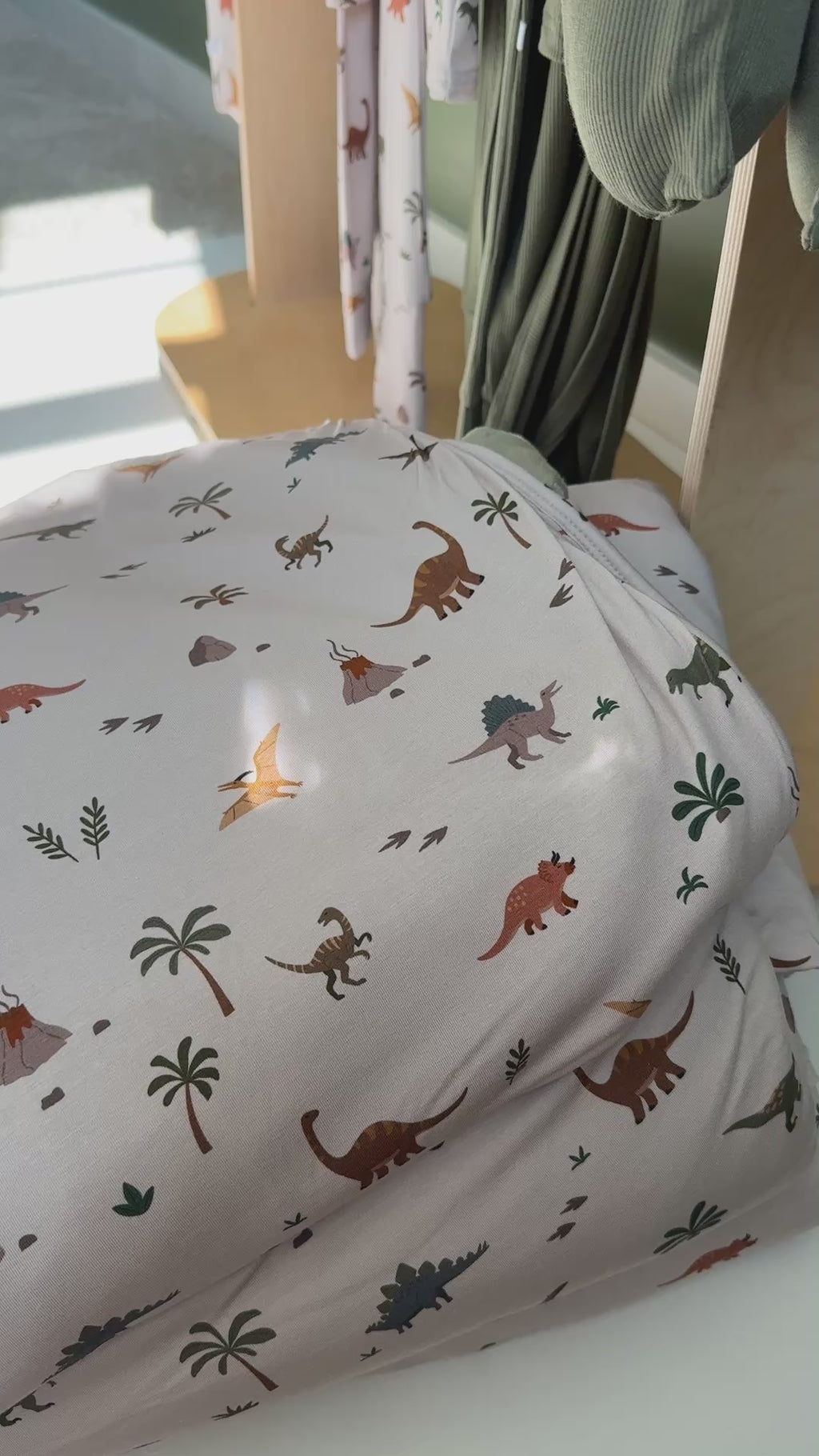 Prehistoric Dinosaurs Toddler Blanket