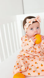 Oranges Small Ribbed Zip Romper