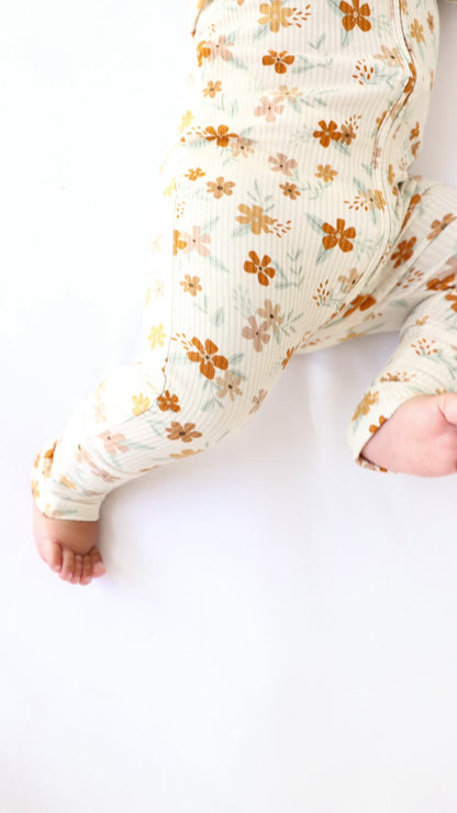 Autumn Floral Sleep Sack & Zip Romper Set