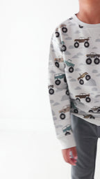 Monster Trucks Bamboo French Terry Pullover
