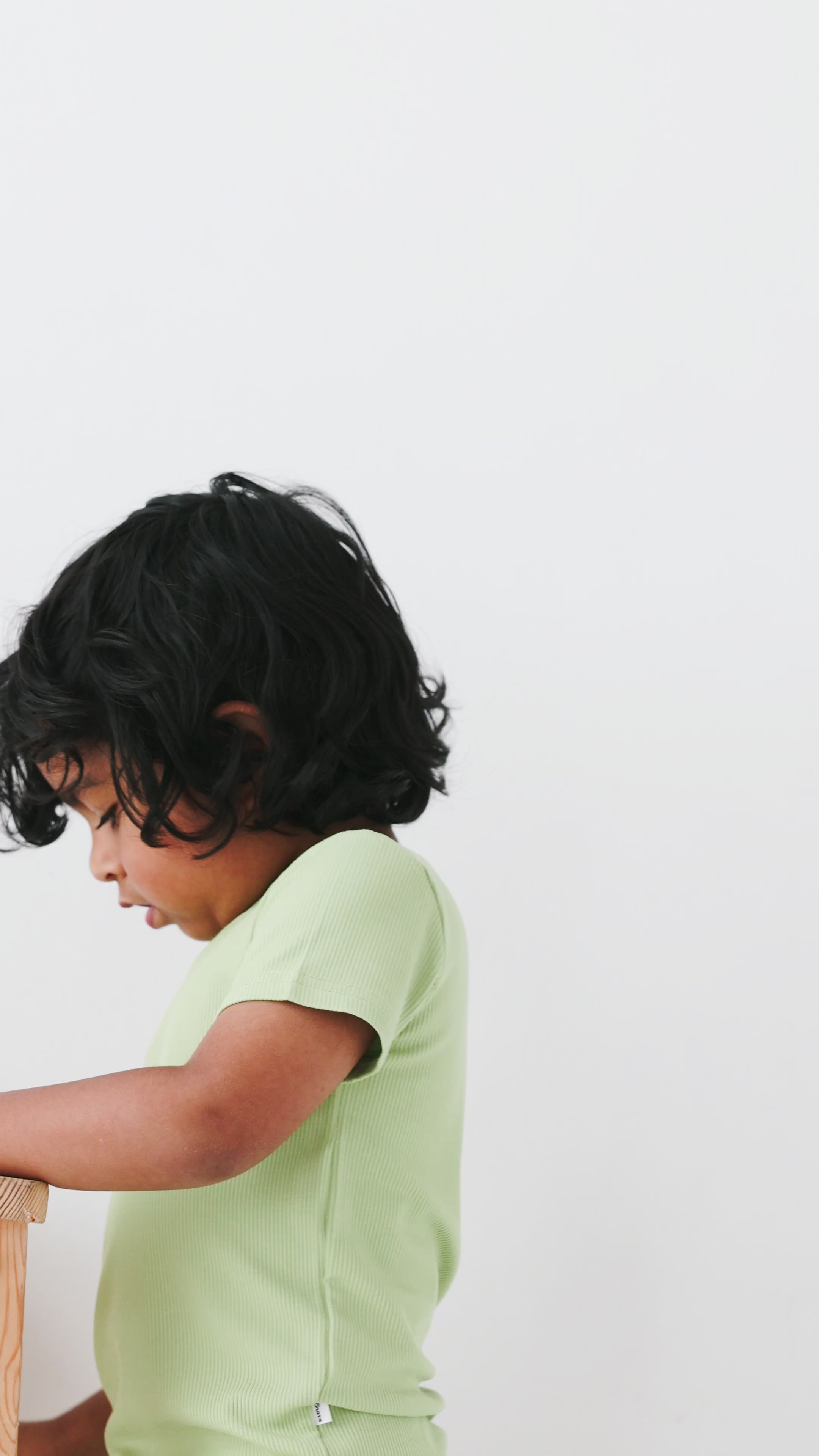 Tarragon Green Small Ribbed Shorts Two-Piece Set