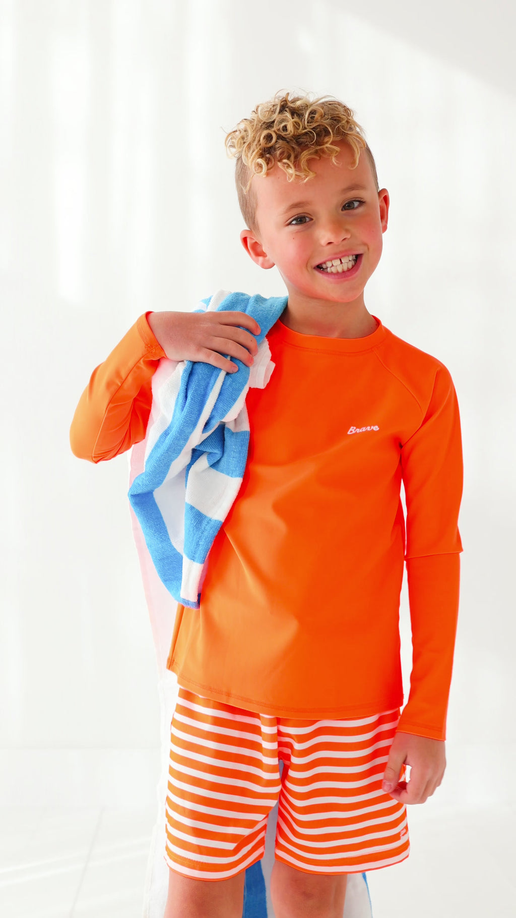 Neon Orange Rash Guard