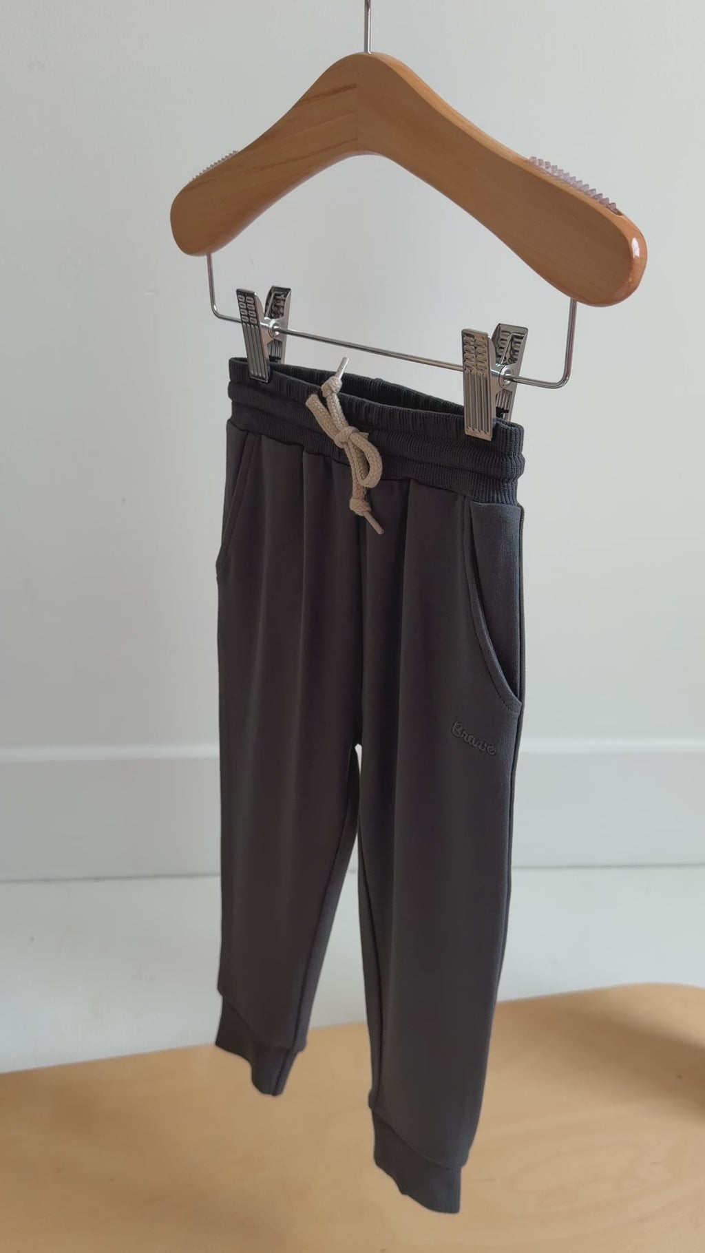 Midnight Charcoal Bamboo French Terry Joggers