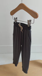 Midnight Charcoal Bamboo French Terry Joggers