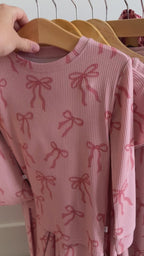 Coquette Bows Small Ribbed Two-Piece Set