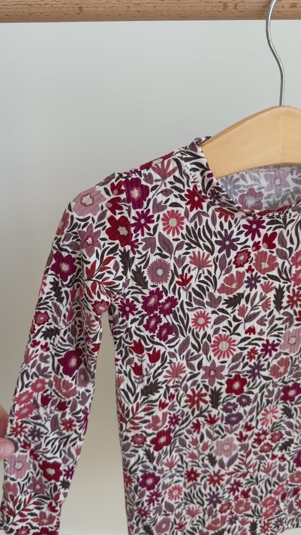 Fall Blooms Small Ribbed Two-Piece Set