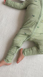 Lawn Mowers Small Ribbed Zip Romper