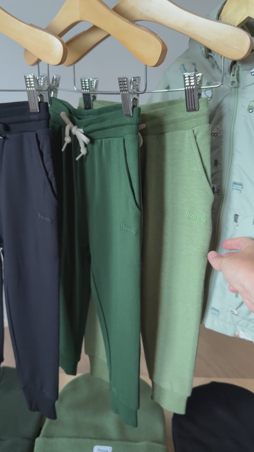 Heather Sage Bamboo French Terry Joggers