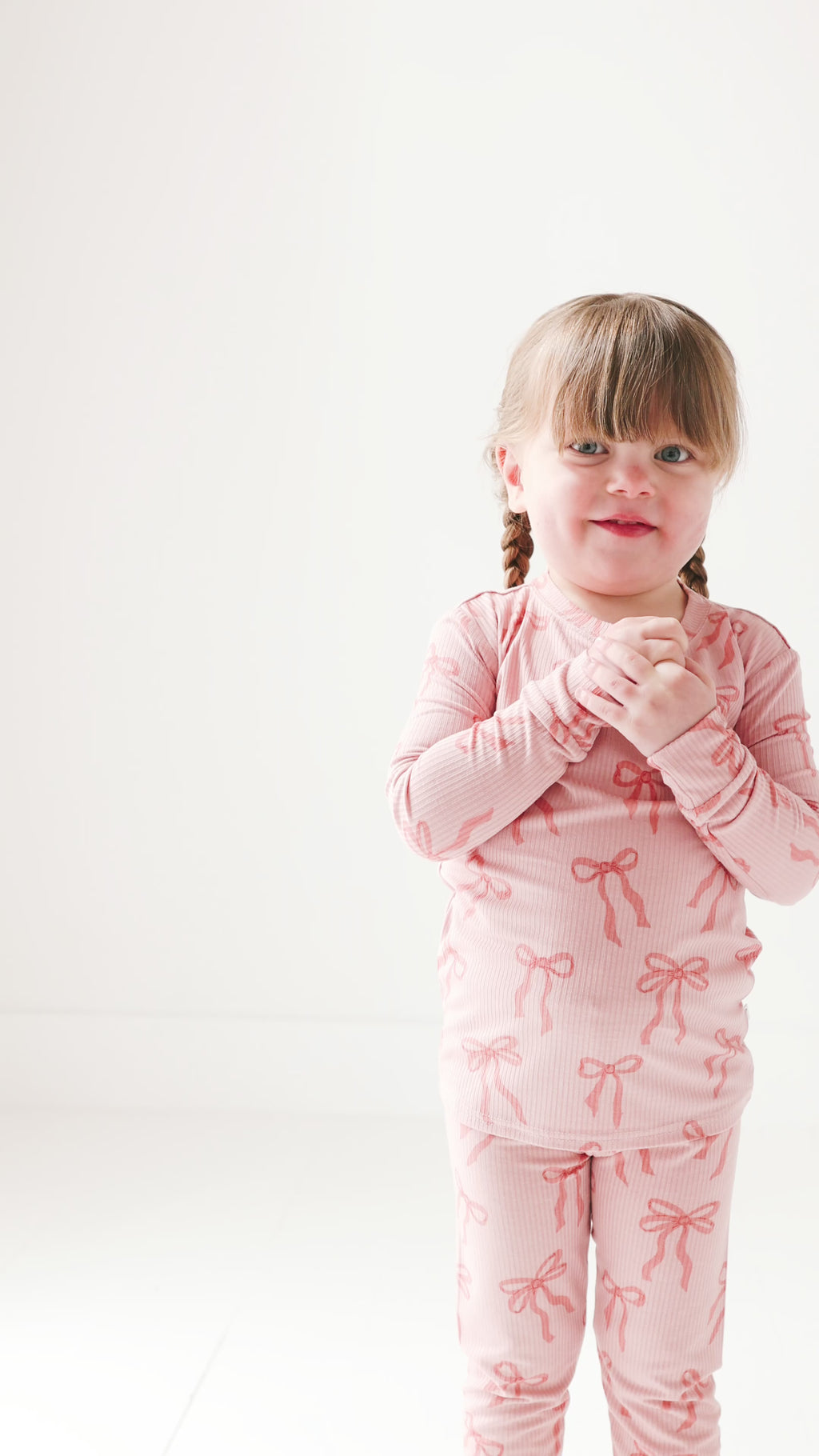 Coquette Bows Small Ribbed Two-Piece Set