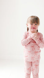 Coquette Bows Small Ribbed Two-Piece Set