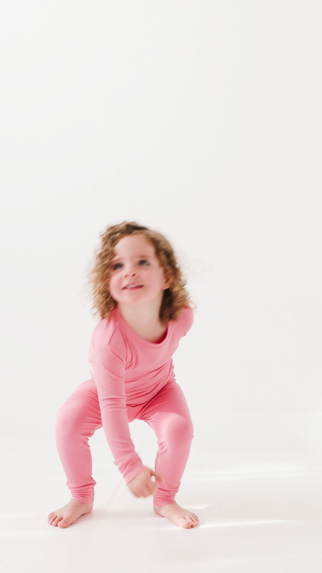 Peony Pink Small Ribbed Two-Piece Set