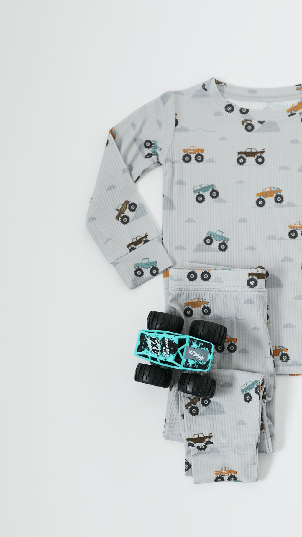 Monster Trucks Small Ribbed Two-Piece Set