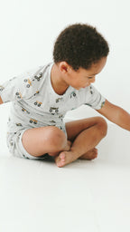 Monster Trucks Small Ribbed Shorts Two-Piece Set