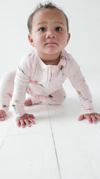 Mermaids Small Ribbed Zip Romper