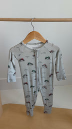 Little Riders Small Ribbed Zip Romper