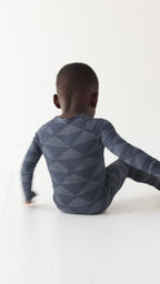 Triangles Small Ribbed Zip Romper