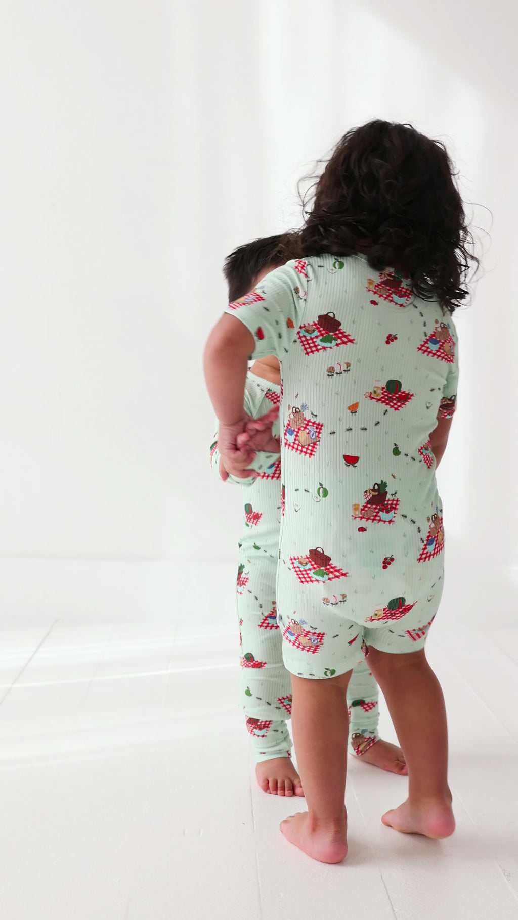 Summer Picnic Small Ribbed Zip Romper