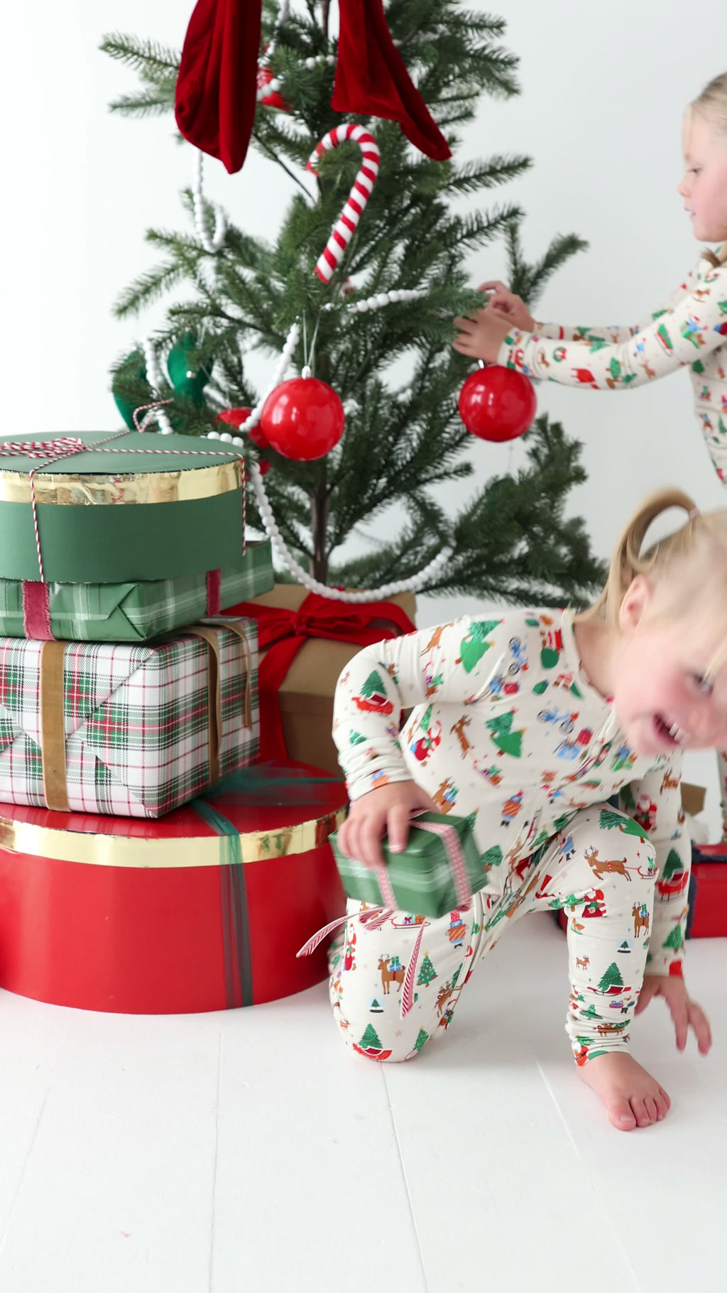 Santa's Workshop Zip Romper