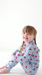 Vintage Cherries Small Ribbed Two-Piece Set