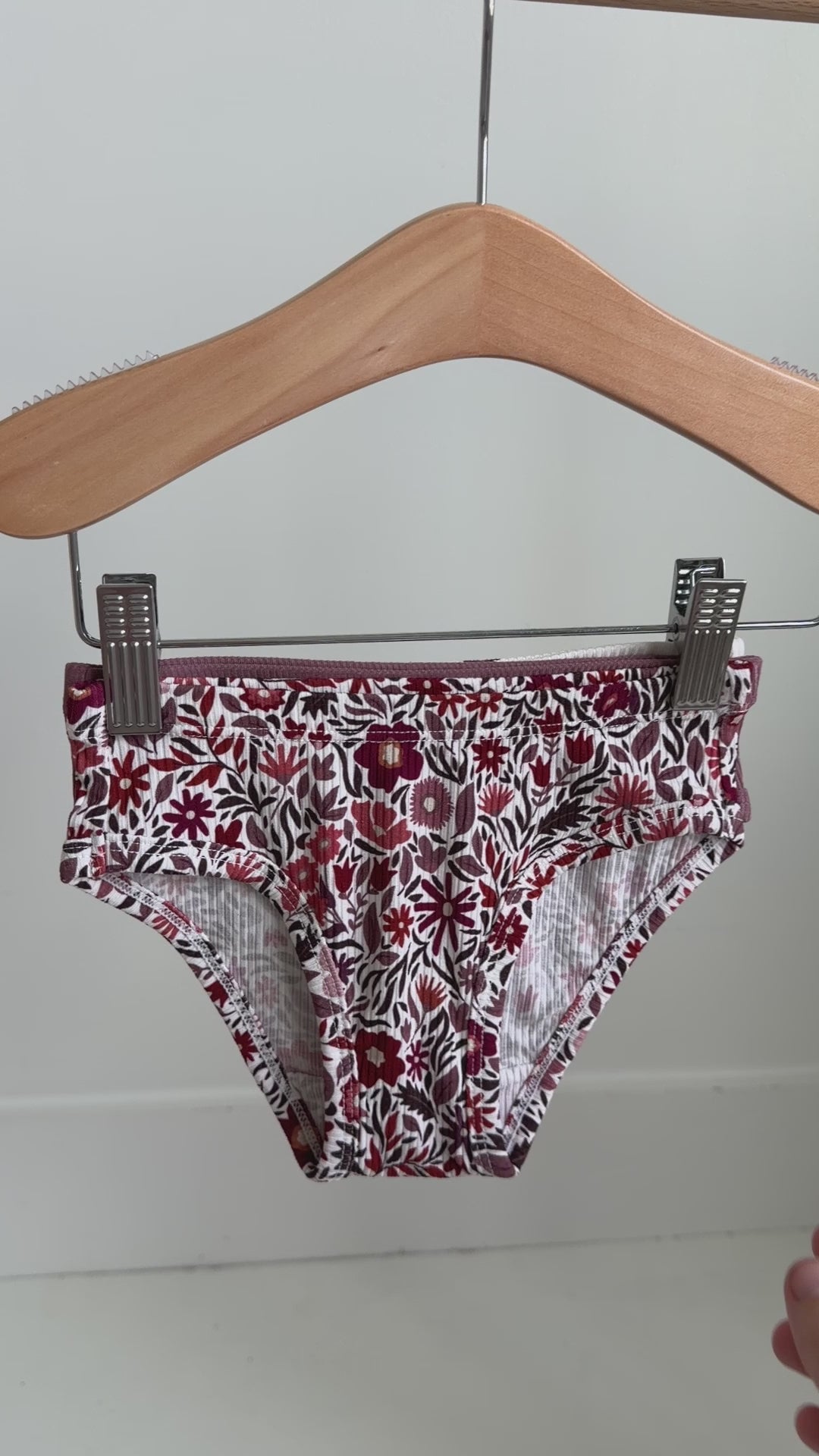 Fall Blooms, Plum & Pink Daisies Underwear 3 pack