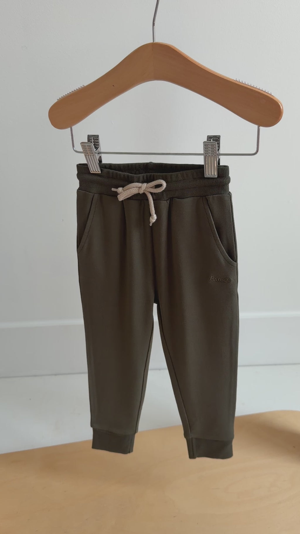Olive Bamboo French Terry Joggers