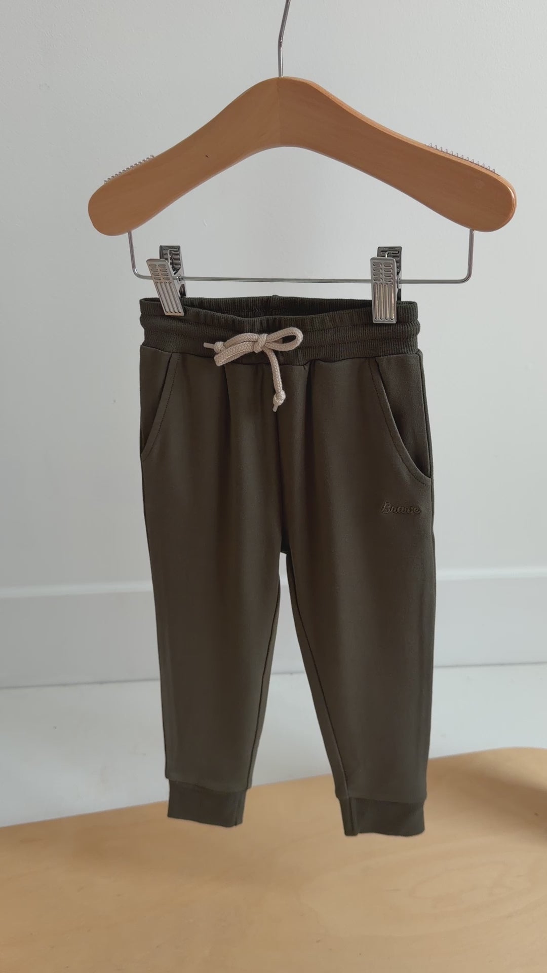Olive Bamboo French Terry Joggers