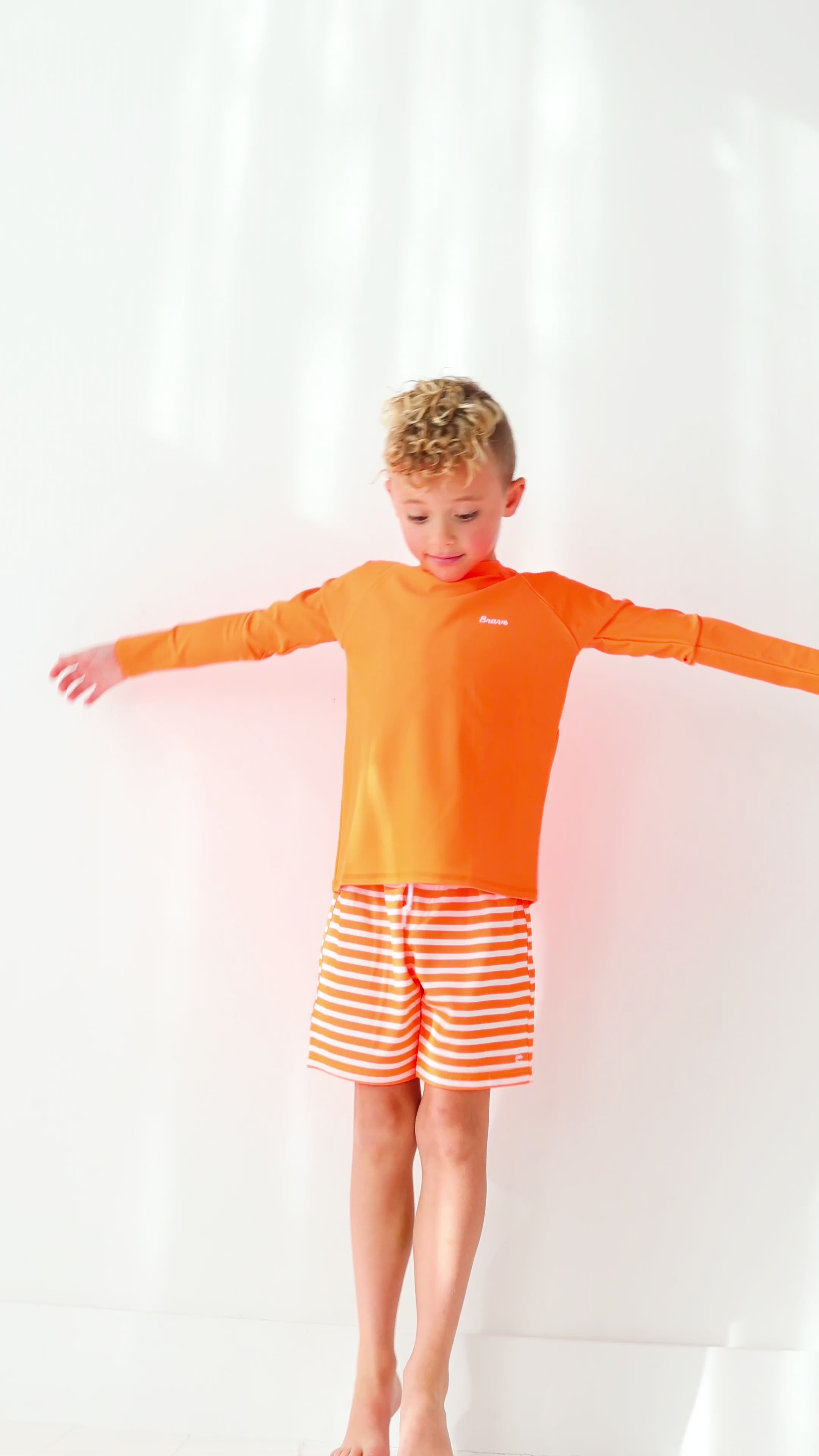 Neon Orange Rash Guard