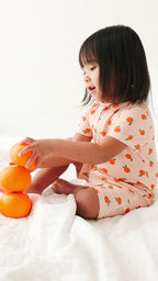 Oranges Small Ribbed Summer Zip Romper