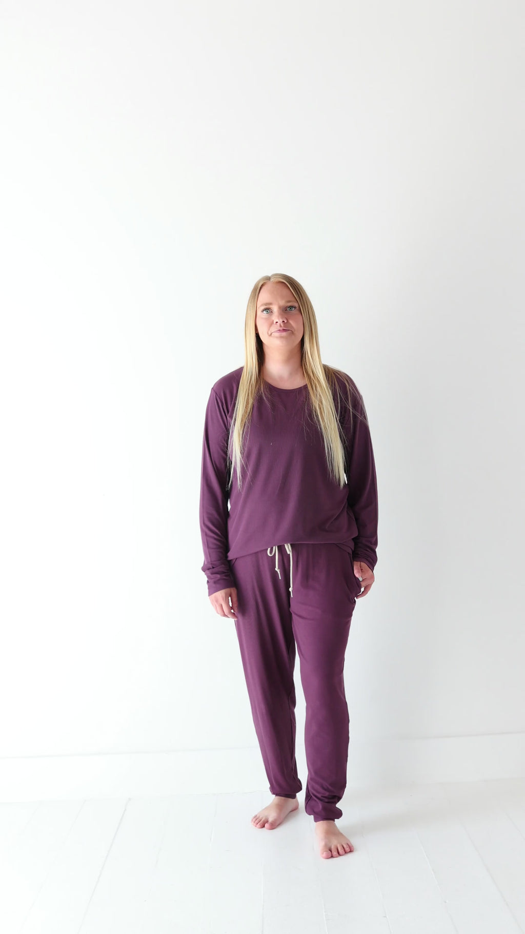 Mulberry Small Ribbed Women's Matching Set