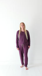 Mulberry Small Ribbed Women's Matching Set