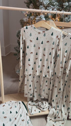 Reindeer Forest Small Ribbed Two-Piece Set