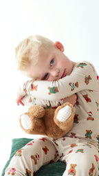Teddy Bear Small Ribbed Two-Piece Set