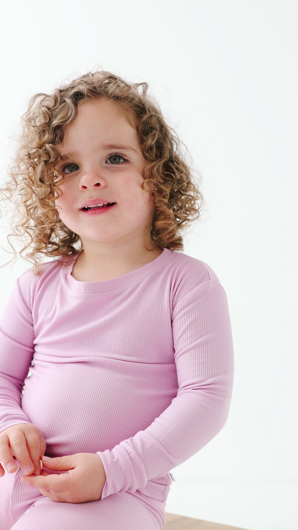 Lilac Mist Small Ribbed Two-Piece Set