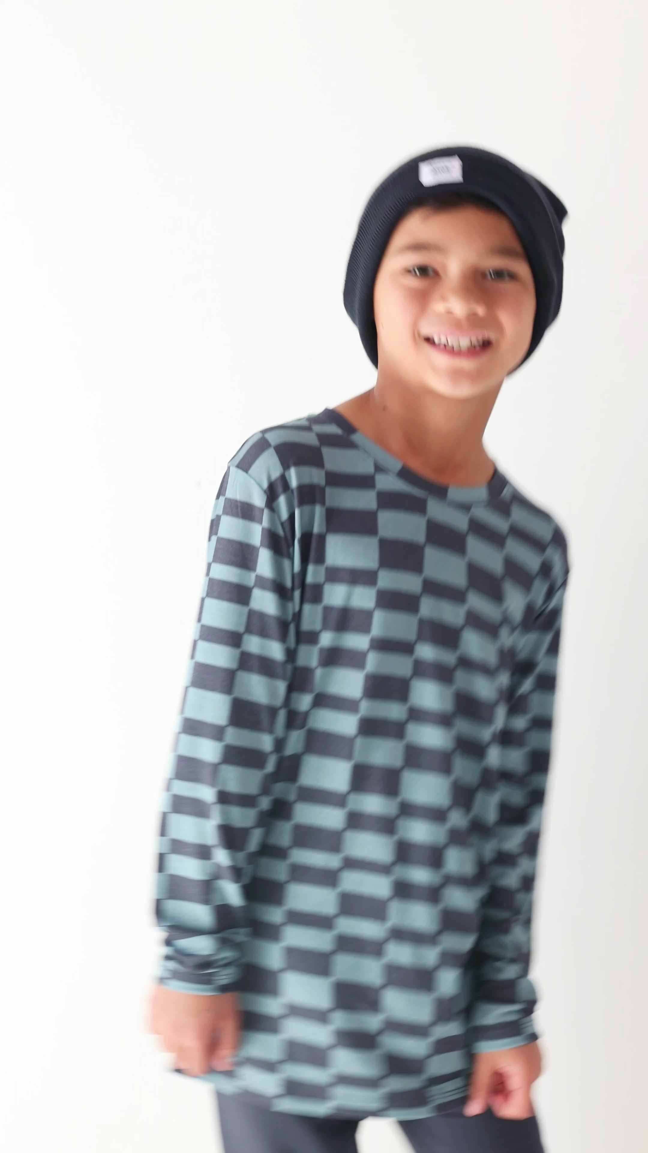 Checkered Block Long Sleeve Shirt